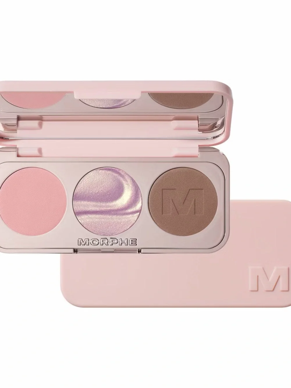 Morphe Trio Eyeshadow — Pink, Shimmer Lilac, Taupe